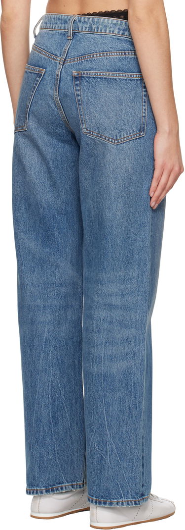 Jeans Alexander Wang Pre-Styled Denim Jeans Blå | 4DC1254612, 2