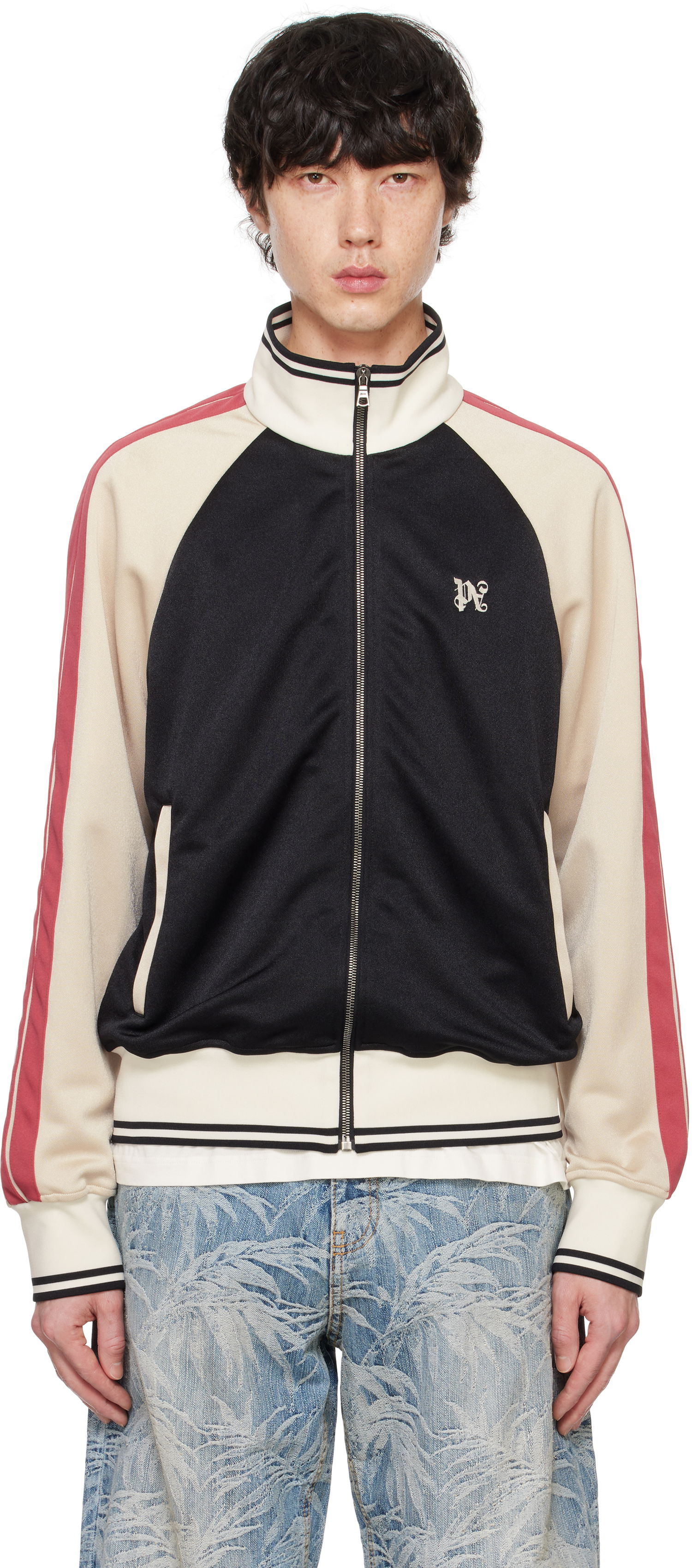 Træningsdragt Palm Angels Monogram Track Jacket Rød | PMBD079F24FAB0011061, 0