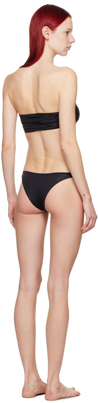 Badetøj The Attico Attico Strapless Bikini Sort | 243WBB88 PA63, 2