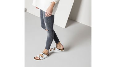 Sneakers og sko Birkenstock Arizona Birko-Flor White Regular Fit Hvid | 0552681, 5