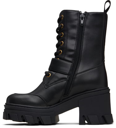 Sneakers og sko Versace Versace Jeans Couture Baroque Buckle Drew Boots Sort | E79VA3S86_E71570, 2