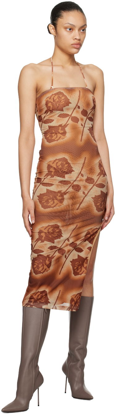 Kjole Miaou Miaou Lila Halter Midi Dress Brun | 5025PM1SRO, 3