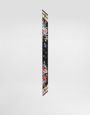 Tørklæde Dolce & Gabbana Dolce & Gabbana Floral-Print Twill Headscarf Sort | FS215AGDC5JHN5QG, 2