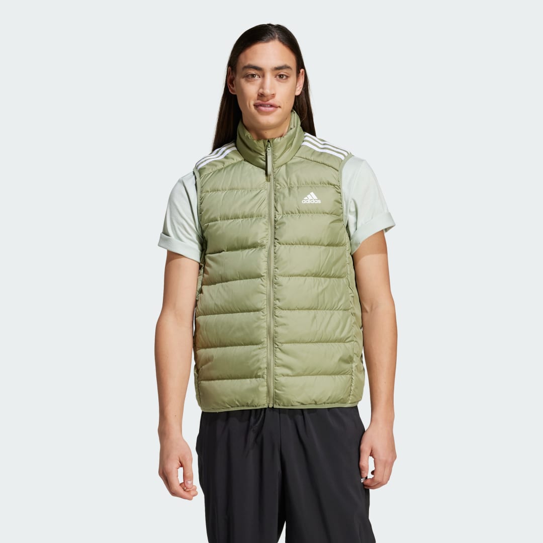 Vest adidas Performance Essentials 3-Stripes Light Down Vest Grøn | IX8902, 0