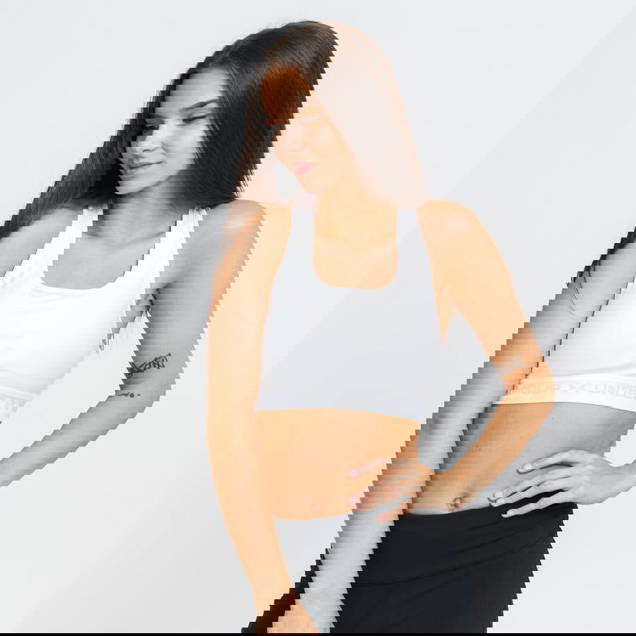 Bh Under Armour Crossback Mid Bra Hvid | 1361034-100, 0