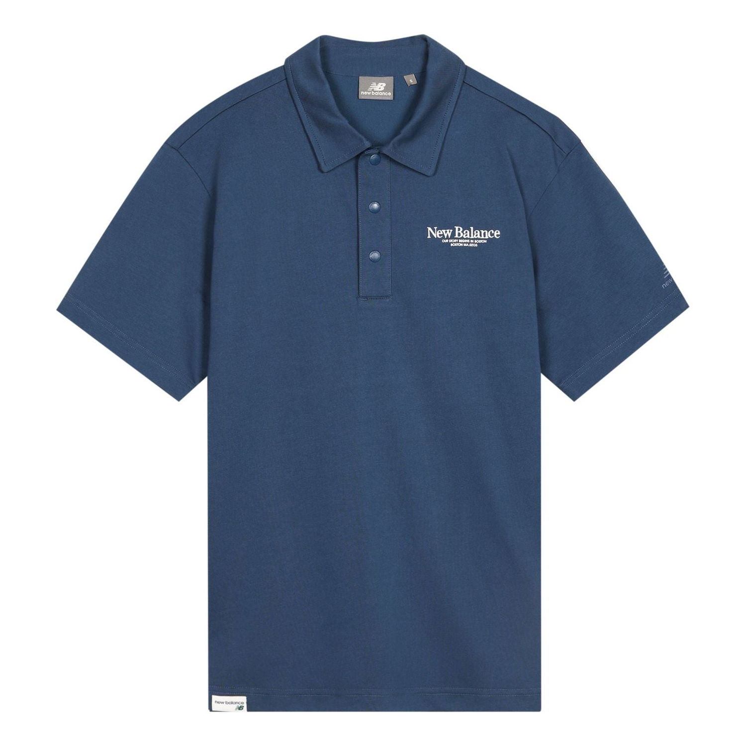 Polo skjorte New Balance Sport Lifestyle Polo Shirt Blå | 5FD24193-NV, 0