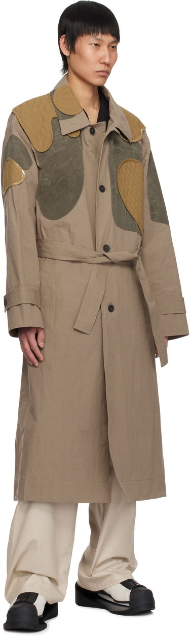 Trenchcoat Craig Green Craig Green Utility Patch Trench Coat Brun | CGSS25CWOLCO21, 3