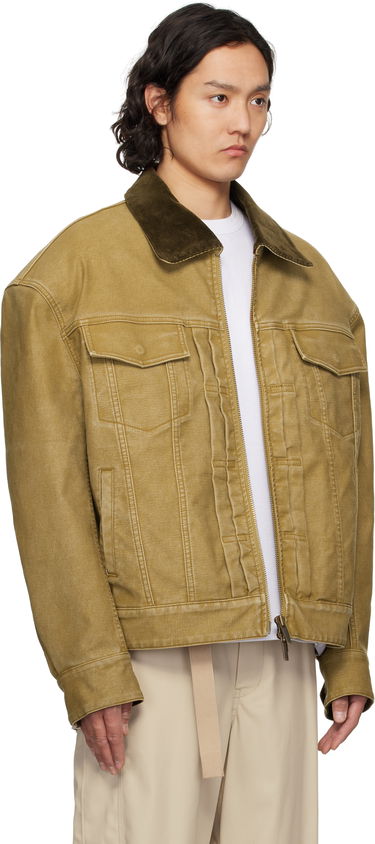 Jakke Feng Chen Wang Feng Chen Wang Washed Canvas Workwear Jacket Gul | FUS19JK11, 1