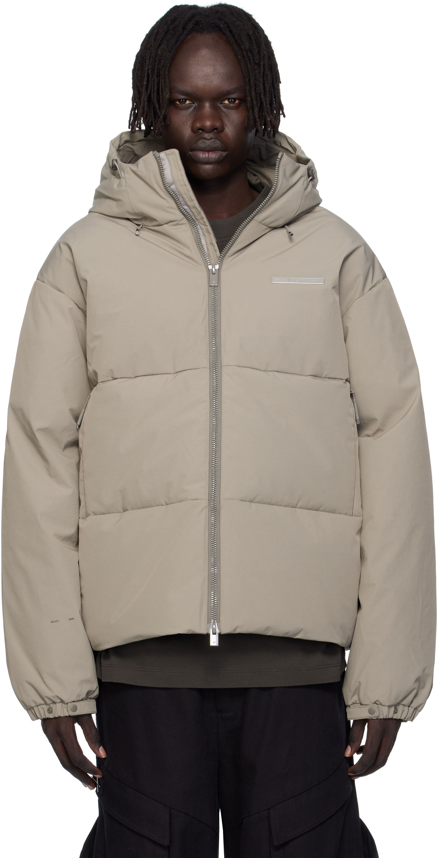 Puffer jakke HELIOT EMIL Velum Down Jacket Beige | AW25_M_02_093_DST19_CO, 0