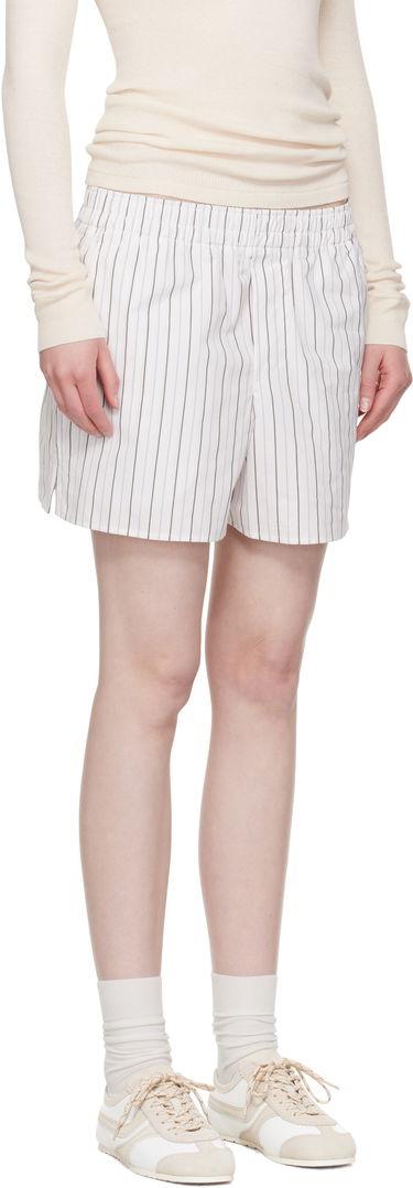 Shorts AMI AMI Paris Cotton Elasticated Shorts Hvid | USO117.CO0109, 1