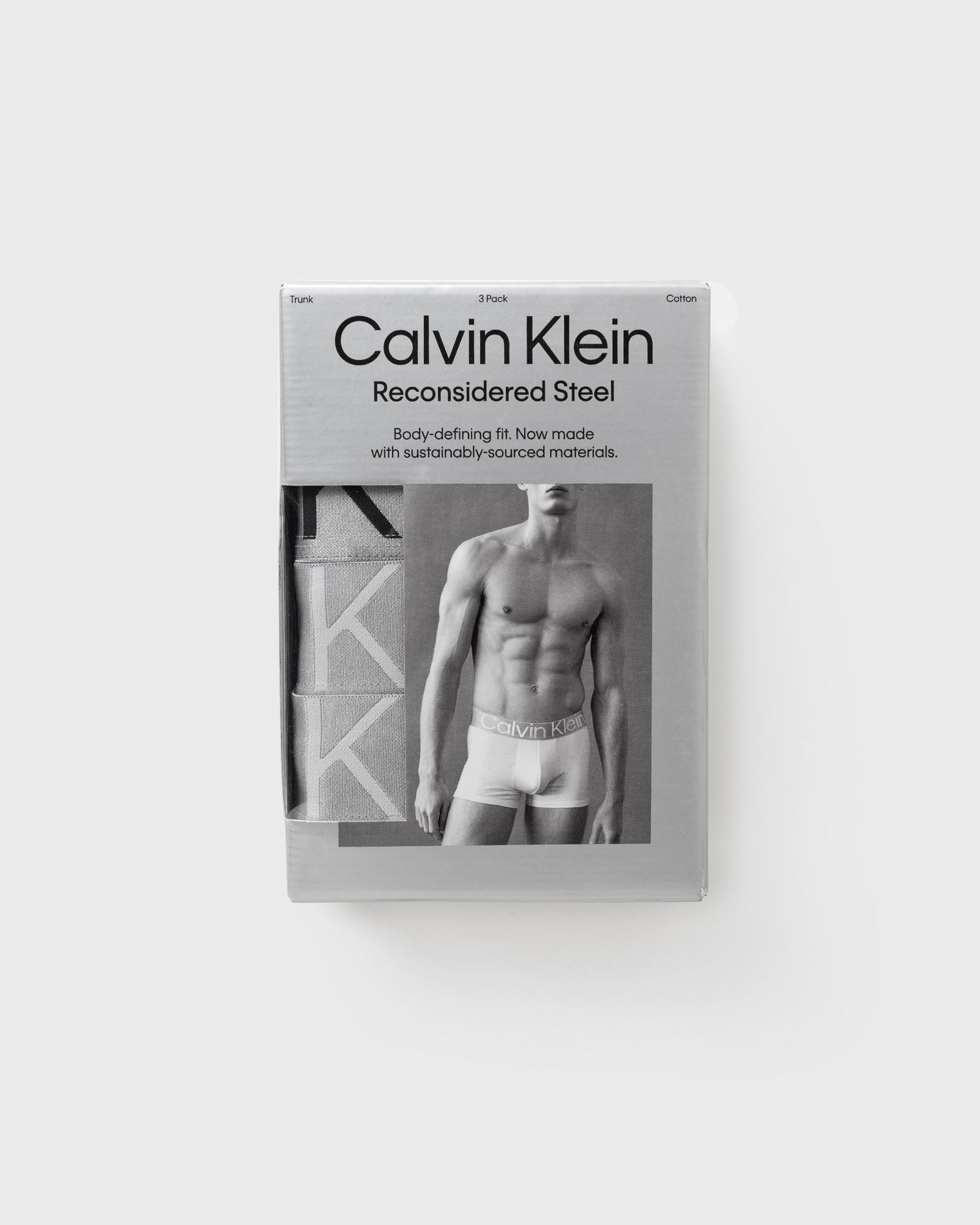 Boksere CALVIN KLEIN Cotton Stretch Trunk - 3 Pack Flerfarvet | 000NB3130A-MPI, 1