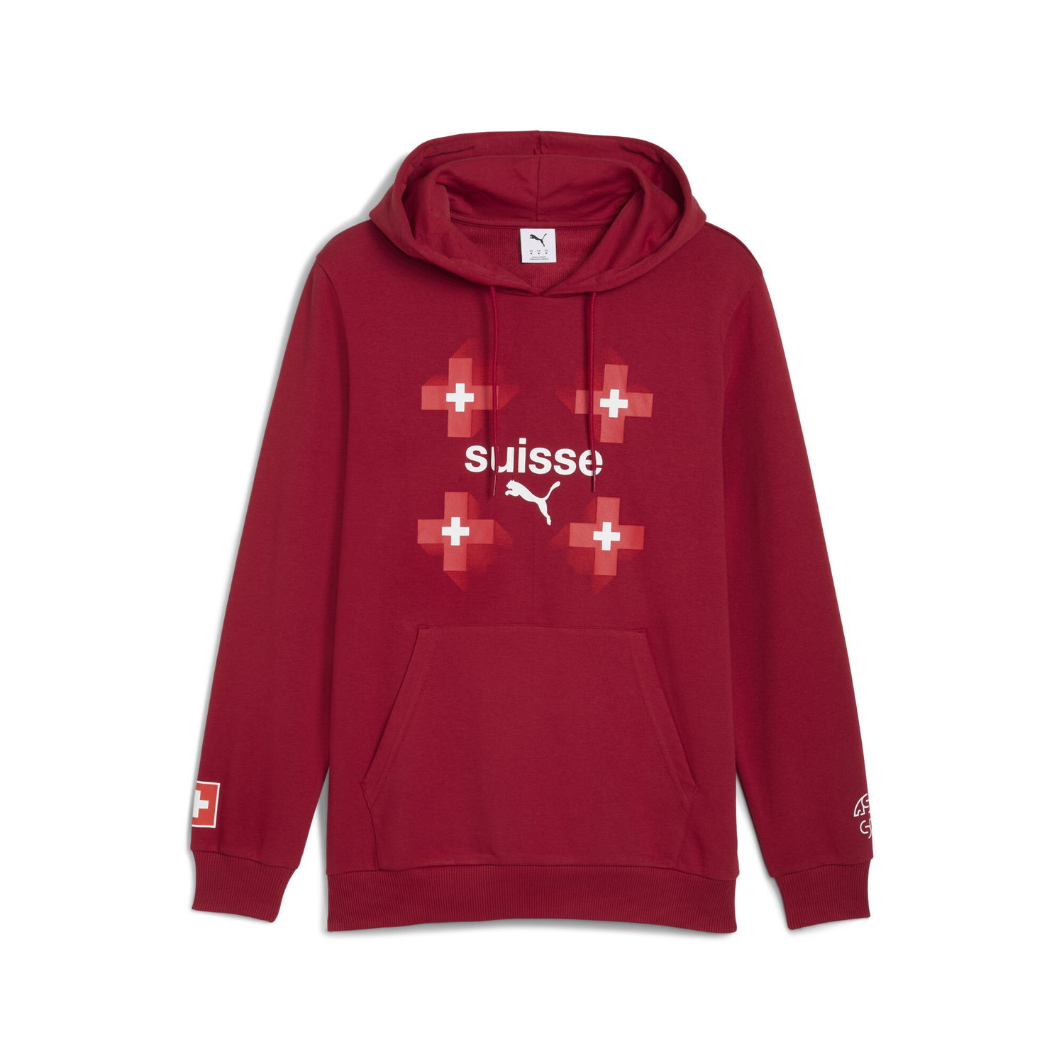 Sweatshirt Puma Switzerland FtblCulture Men's Hoodie Rød | 783647_02, 0