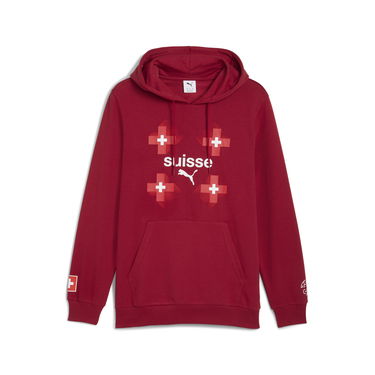 Sweatshirt Puma Switzerland FtblCulture Men's Hoodie Rød | 783647_02, 0
