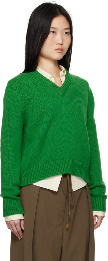 Sweater &Daughter &Daughter Glenn V-Neck Sweater Grøn | WL20224, 1