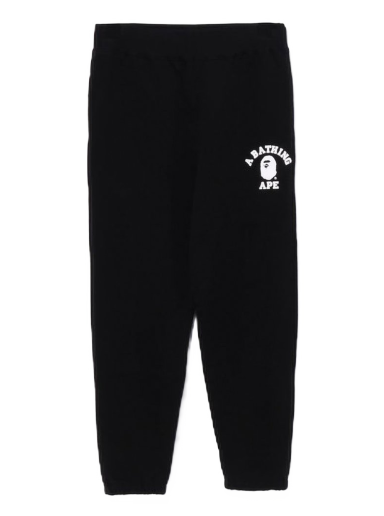 Joggingbukser BAPE College Wide Fit Sweat Pants Sort | 1J30-152-017