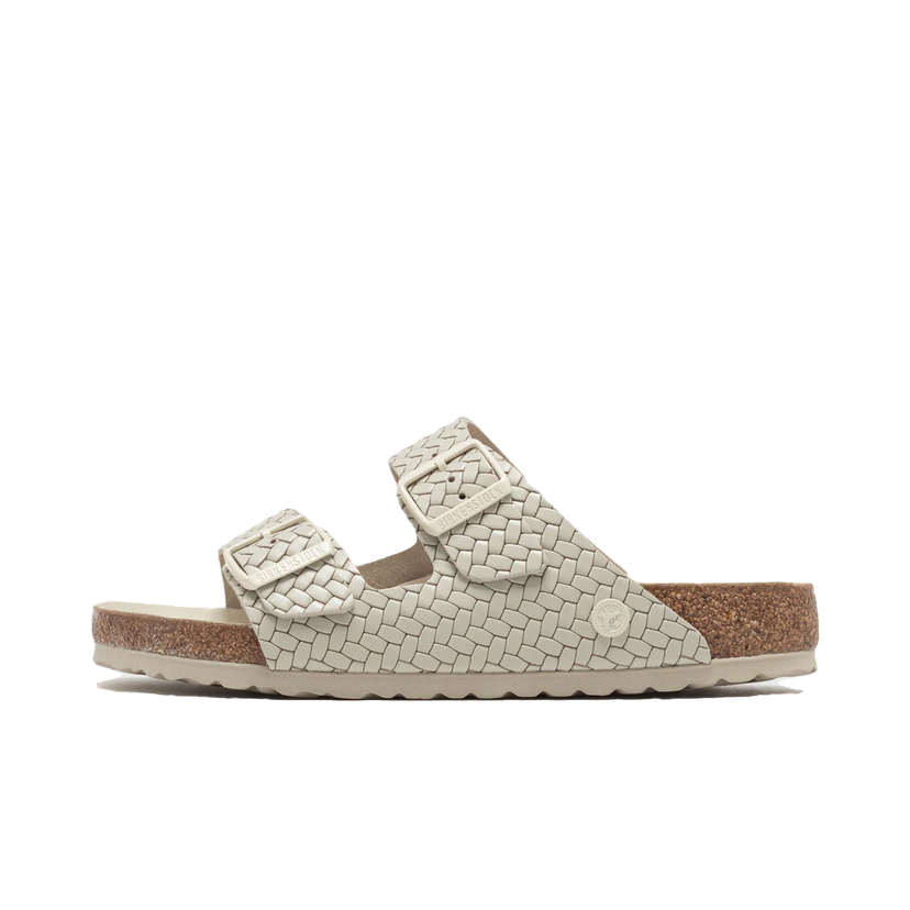 Sneakers og sko Birkenstock Birkenstock Arizona Woven Leather Sandals Beige | 1029172