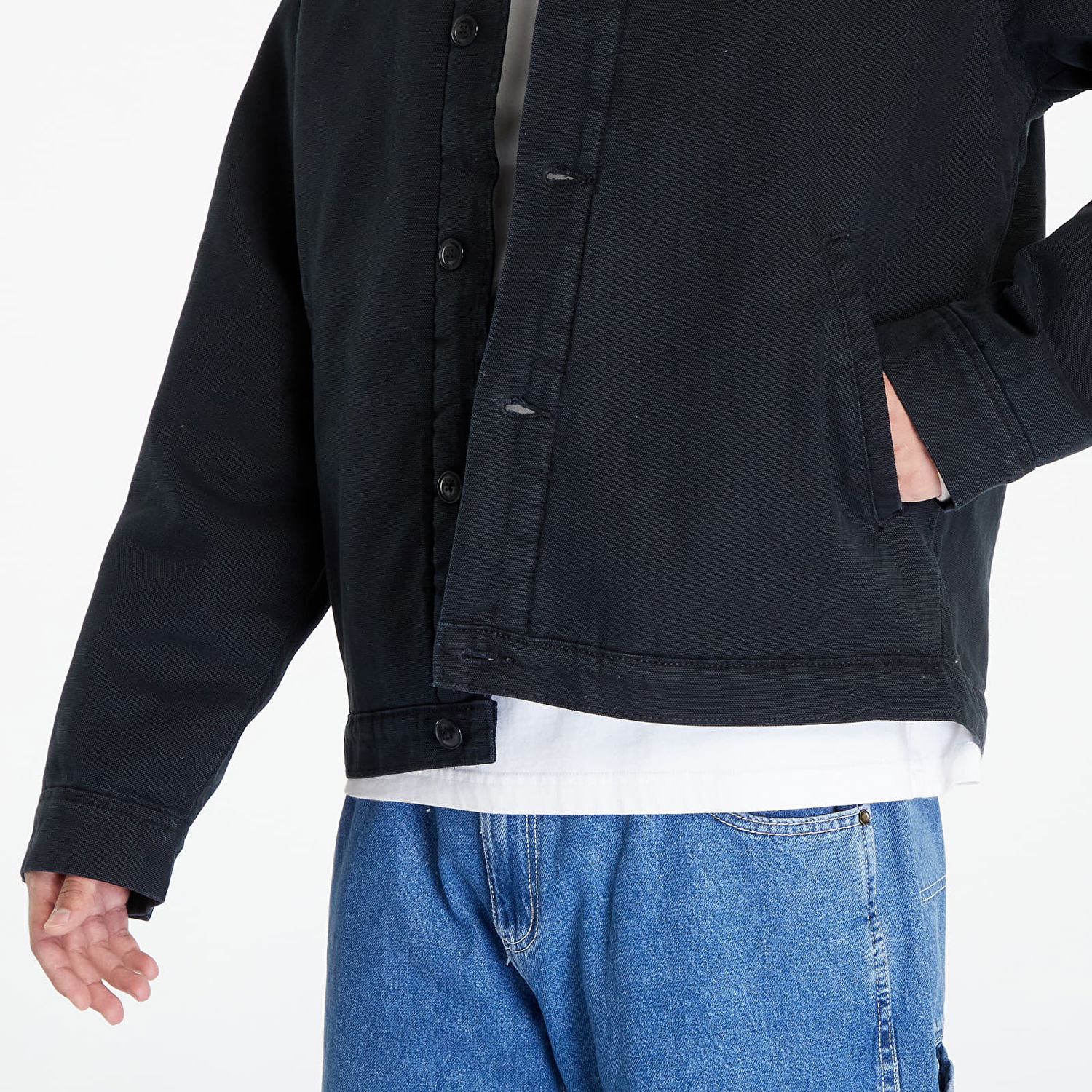 Jakke Dickies Sherpa Lined Deck Jacket Stonewashed Sort | DK0A4XFYC401, 1
