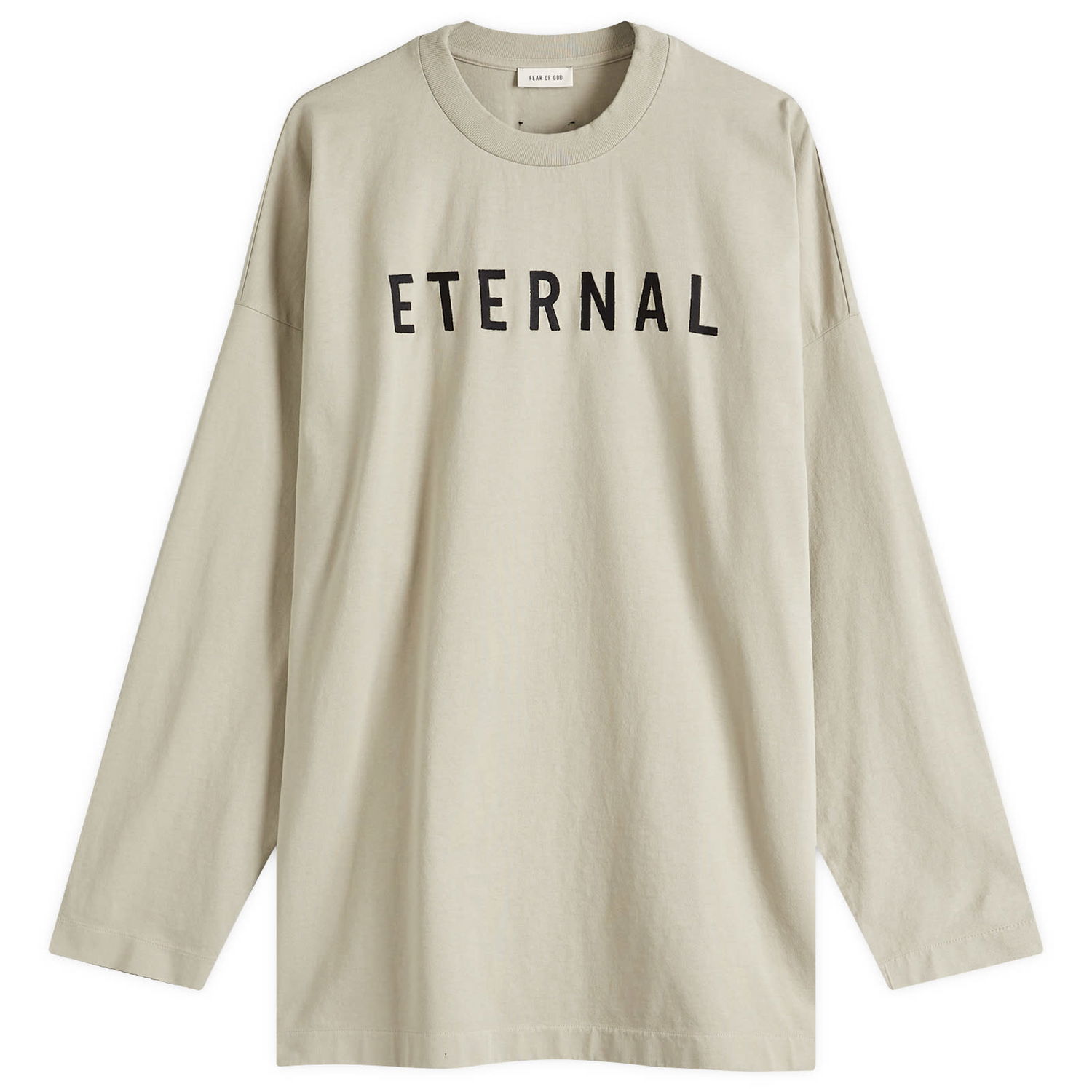 T-shirt Fear of God Fear Of God Eternal Long Sleeve T-Shirt, Size Large Beige | FGE250-5111HWJ-085, 1