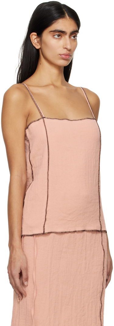 Kjole Baserange Baserange Shok Sleeveless Midi Dress Lyserød | TOSKS-LC-SP24, 3