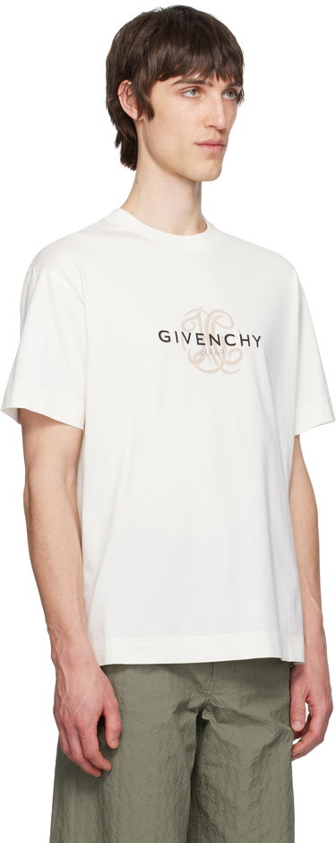 T-shirt Givenchy Givenchy Reverse Logo T-Shirt Hvid | BM71MG3YQJ130, 1
