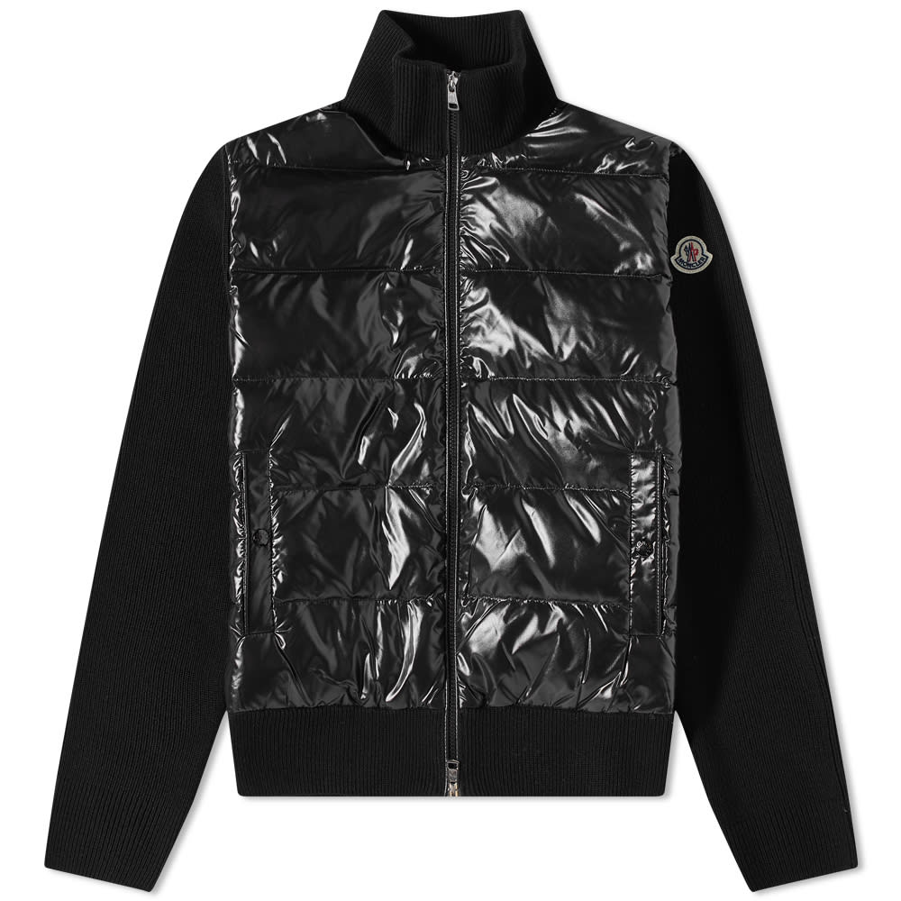 Jakke Moncler Down Front Knit Jacket Sort | 9B000-08-M1131-999, 0