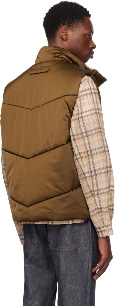 Vest BOSS Padded Satin Gilet Sort | 50541591, 2