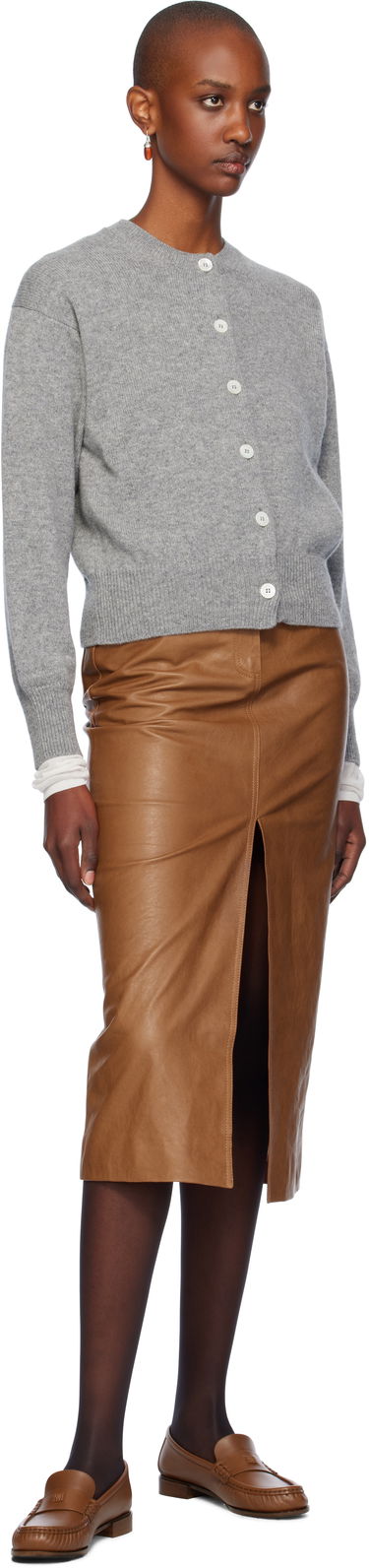 Sweater &Daughter Crewneck Cardigan Grå | HKN03901, 3