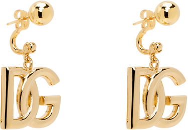 Øreringe Dolce & Gabbana Gold 'DG' Logo Earrings Metalisk | WEN6P1 W1111, 1