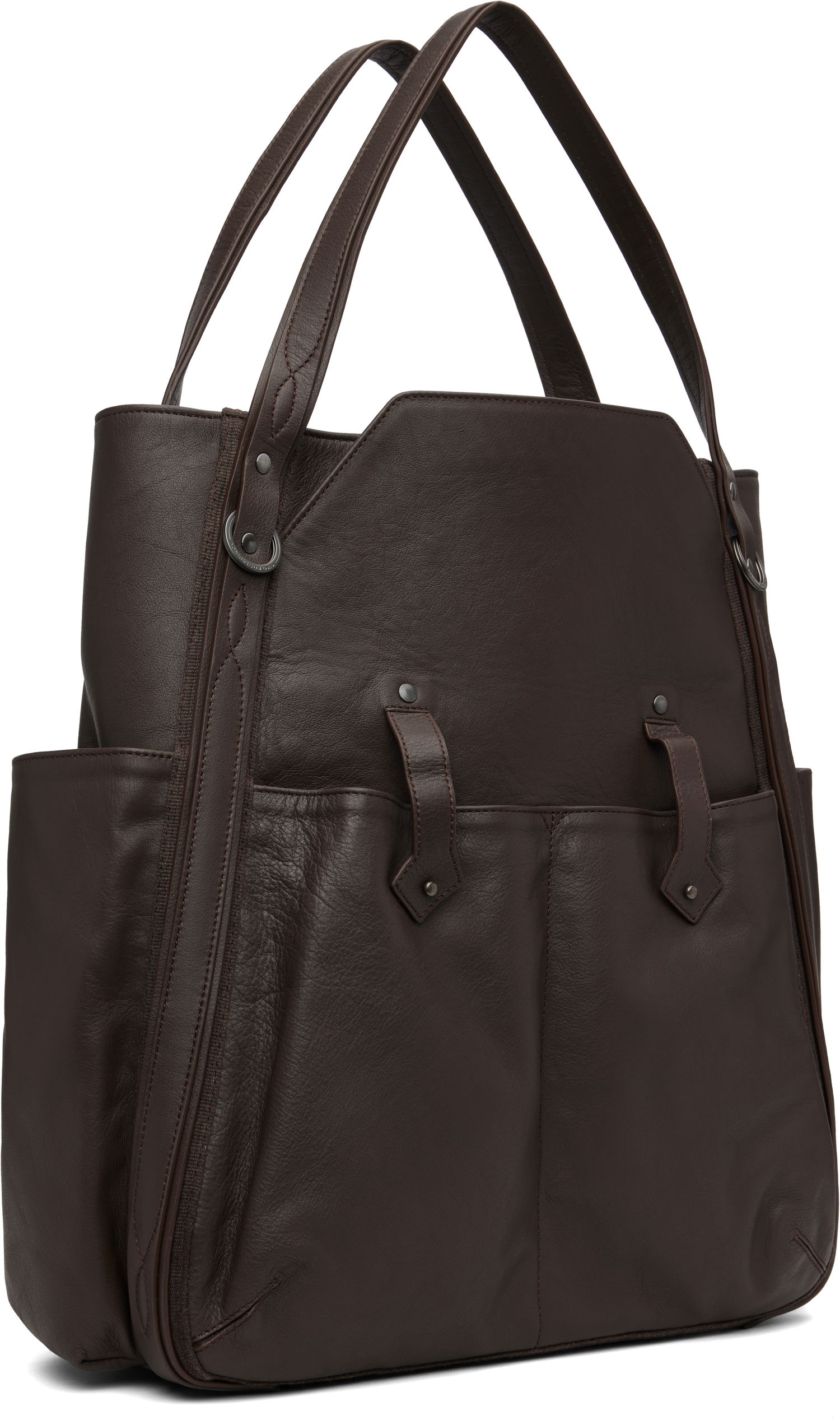 Mulepose KIKO KOSTADINOV Kiko Kostadinov Inex Leather Tote Brun | KKAW25BG04-148, 1
