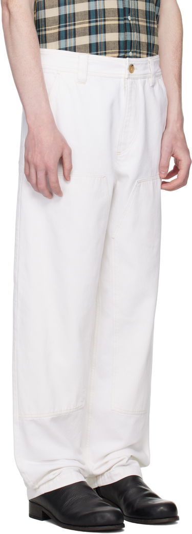 Cargo bukser A.P.C. A.P.C. Gustav Carpenter Pants Hvid | COGZV-M08484, 4