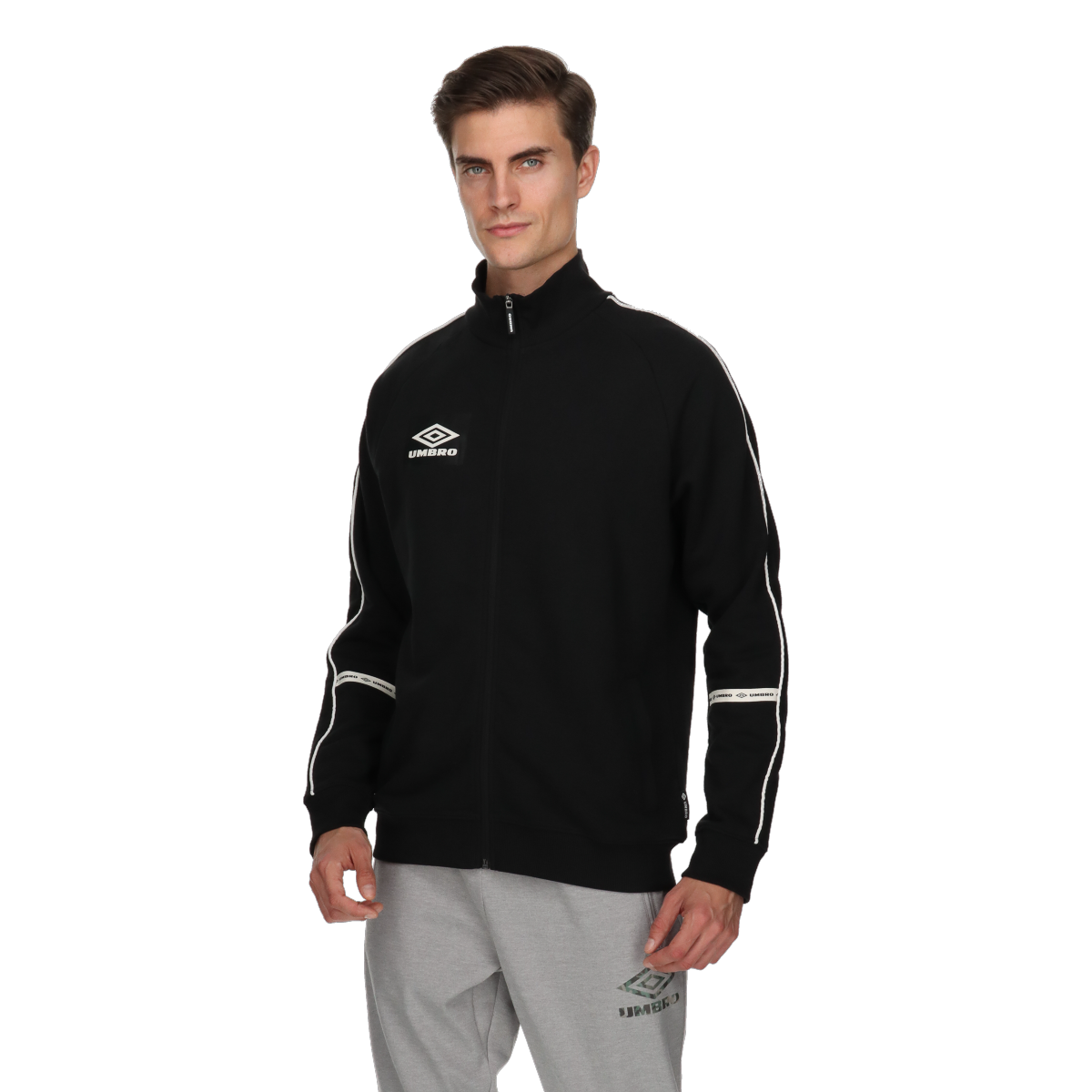 Sweatshirt Umbro Retro Full Zip Track Jacket Sort | UMA231M606-01, 0