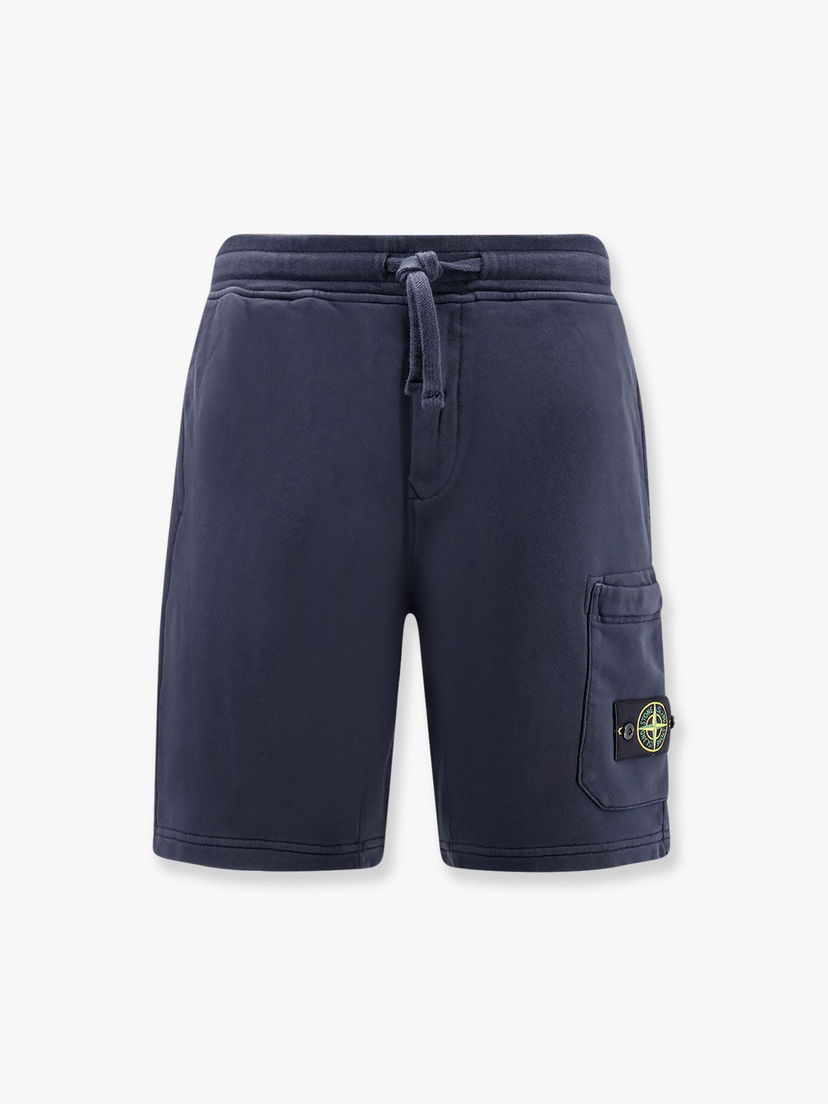 Shorts Stone Island Men's Blue Cotton Bermuda Shorts with Patch Pocket Mørkeblå | K1S156200012S0051V0020