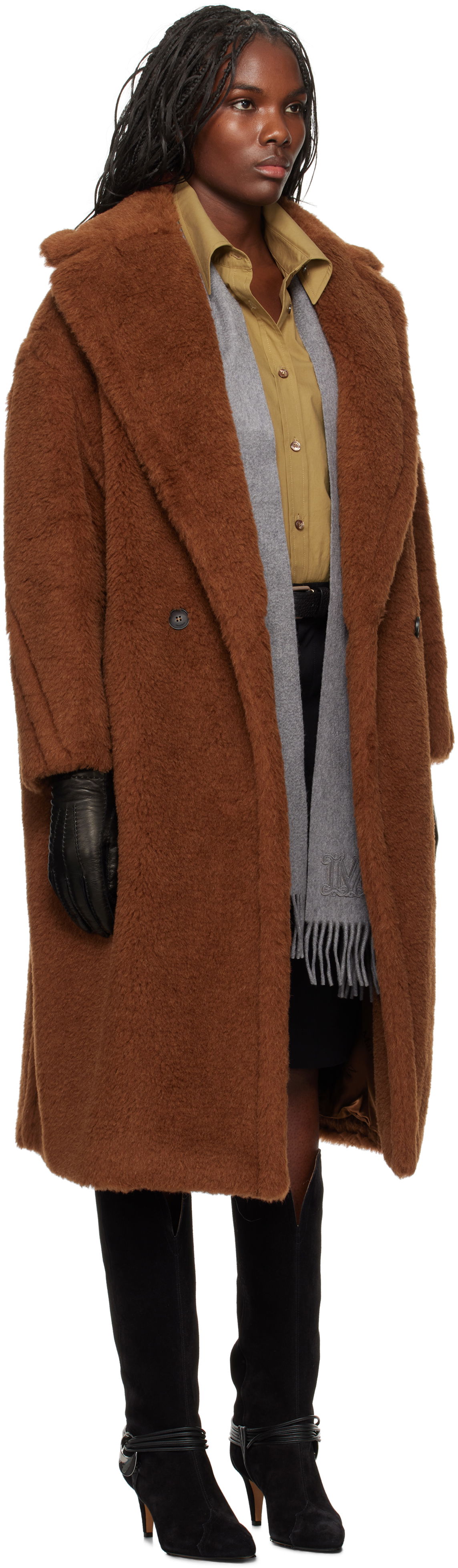 Frakker Max Mara Max Mara Tedgirl Teddy Coat Brun | 2421016042600 MM10501, 1