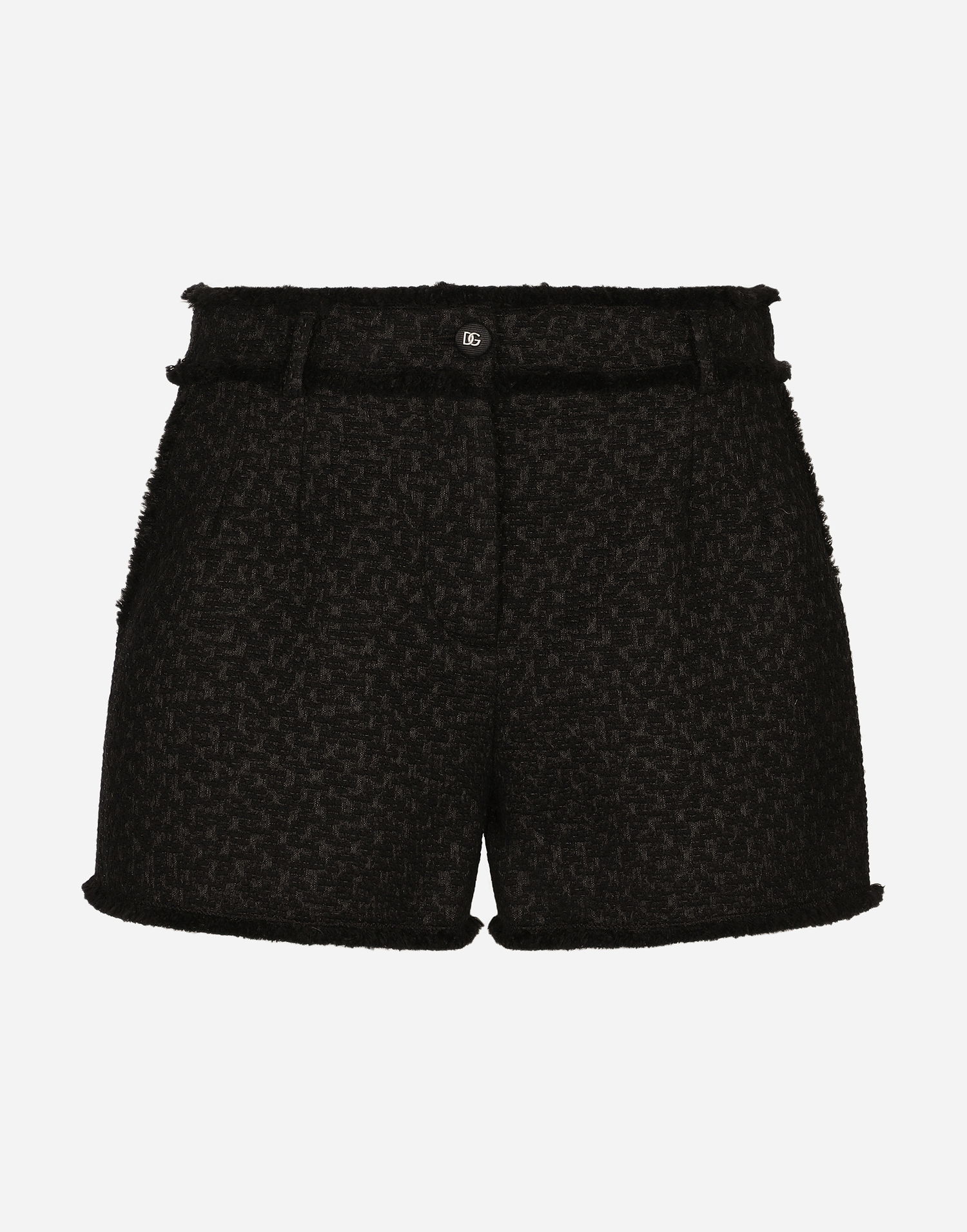 Shorts Dolce & Gabbana Black Tweed Shorts Sort | FTC2PTHUMUAN0000, 0