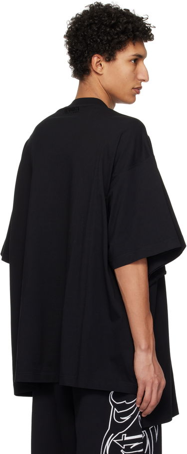 T-shirt VETEMENTS Vetements Merged Double Oversized T-Shirt Sort | UA66TR635B, 2