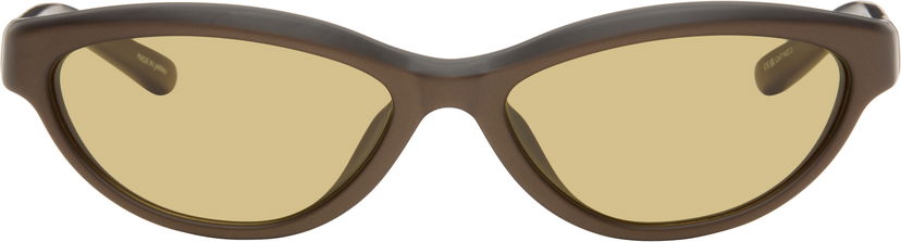 Solbriller Jacquemus Jacquemus 'The Curvo' Sunglasses Brun | JAC134C4SUN