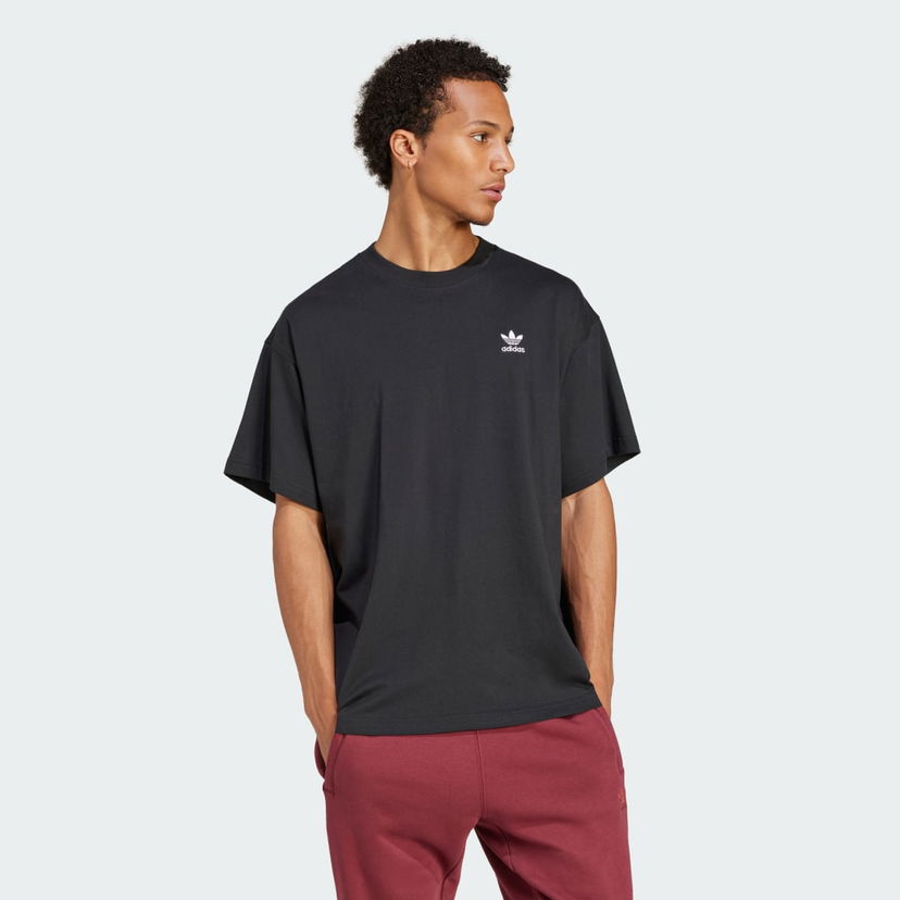 T-shirt adidas Performance Trefoil Essentials Oversized T-Shirt Sort | JD0349