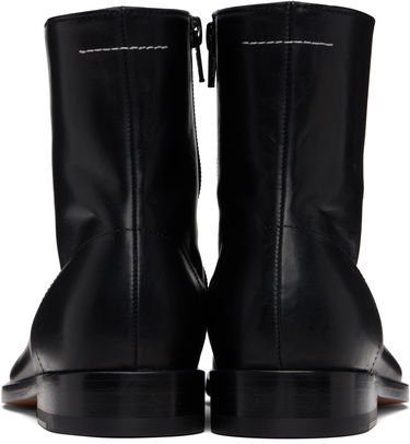 Sneakers og sko Maison Margiela MM6 Maison Margiela Shiny Vegetable Tanned Leather Trunk Boots Sort | S59WU0262 P5000, 1