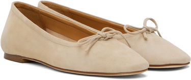 Tøj Aeyde Aeyde Delfina Suede Ballerina Flats Beige | A11-FL-MNLR08FL17-SS25-957-017, 3