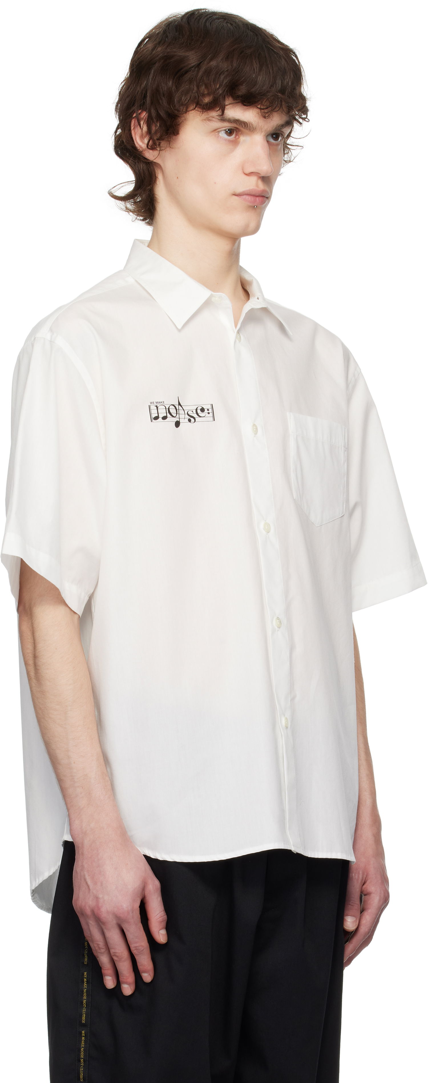 Skjorte UNDERCOVER UNDERCOVER Short Sleeve Button-Up Shirt Hvid | UP1E4403, 1