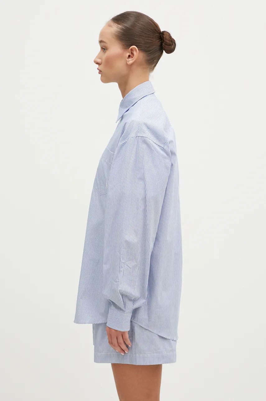 Skjorte Sporty & Rich Relaxed Fit Shirt Blå | SI006S409SN, 1
