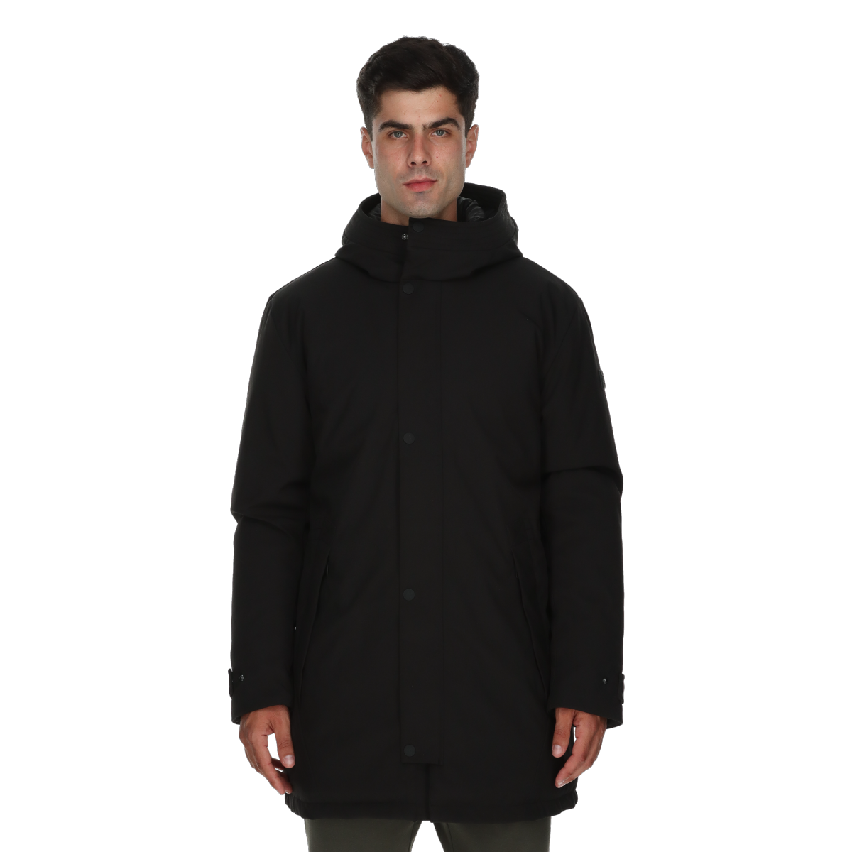 Parka Champion Simon Hooded Parka Sort | CHA253M504-01, 0