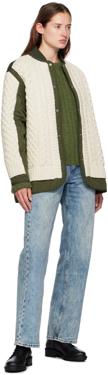 Sweater rag & bone Rag & Bone Stassi Crewneck Sweater Grøn | WAS24F066ON66, 3