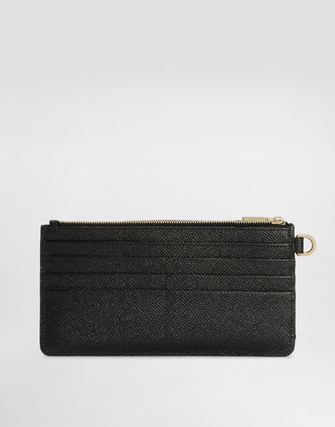 Tegnebog Dolce & Gabbana Dauphine Calfskin Card Holder With Wristlet Sort | BI3335A100180999, 2