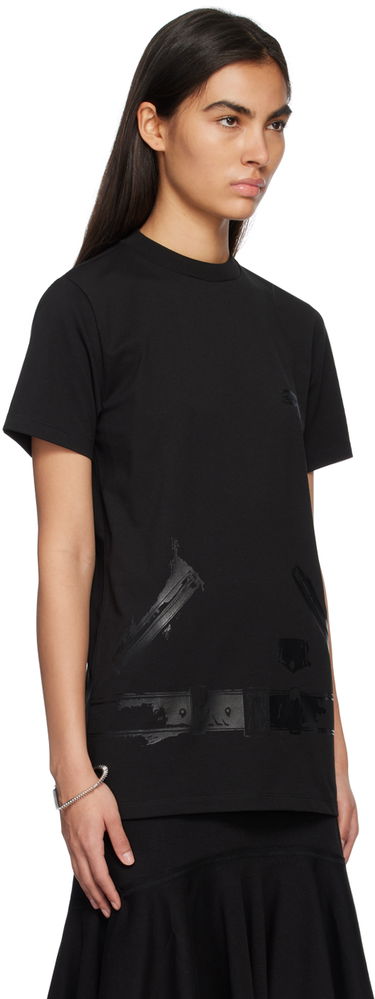 T-shirt We11done Graphic Print T-shirt Sort | WD-TT1-23-798-U-BK, 1