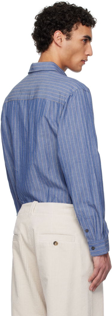 Skjorte A.P.C. A.P.C. Striped Button-Down Shirt Blå | COHFW-H12532, 2