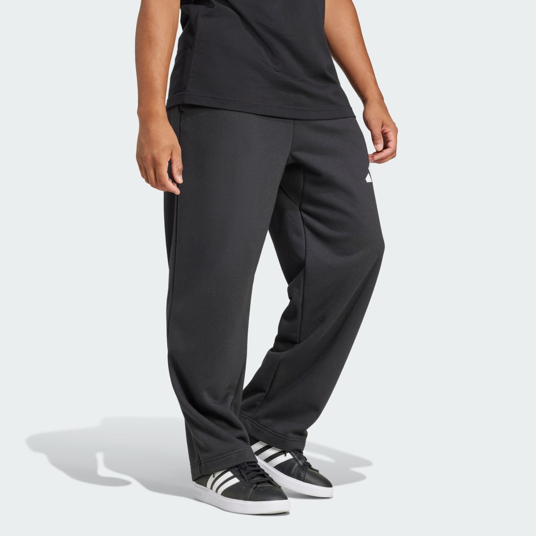 Joggingbukser adidas Performance Wide Leg Logo Joggers Sort | JF3604, 1