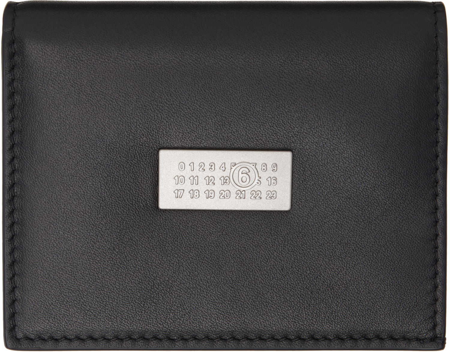 Tegnebog Maison Margiela MM6 Maison Margiela Leather Bifold Wallet Sort | SA5UI0015 P7258, 0