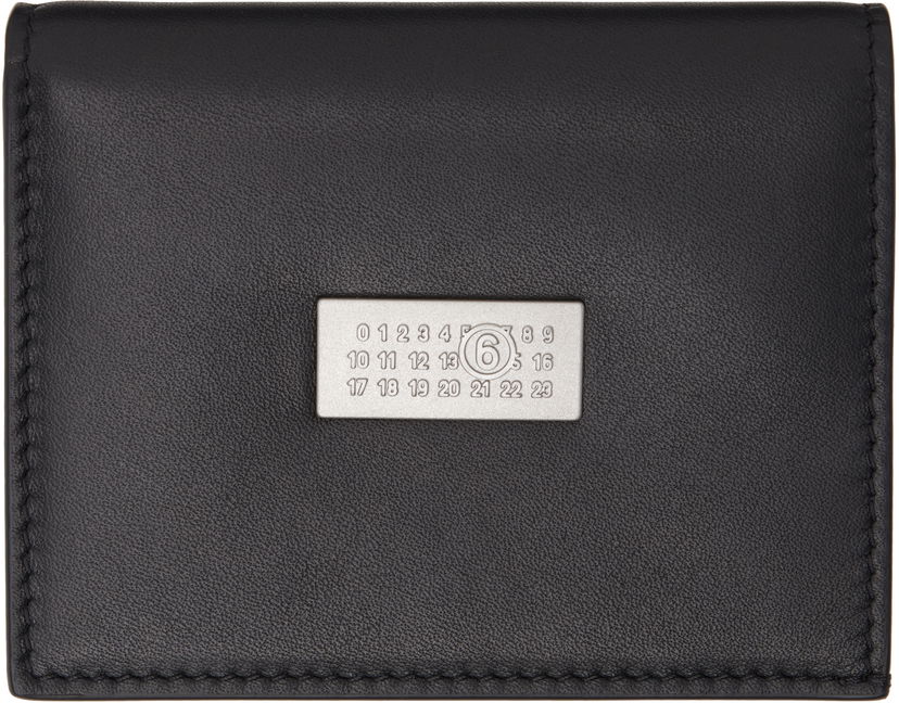 Tegnebog Maison Margiela MM6 Maison Margiela Leather Bifold Wallet Sort | SA5UI0015 P7258