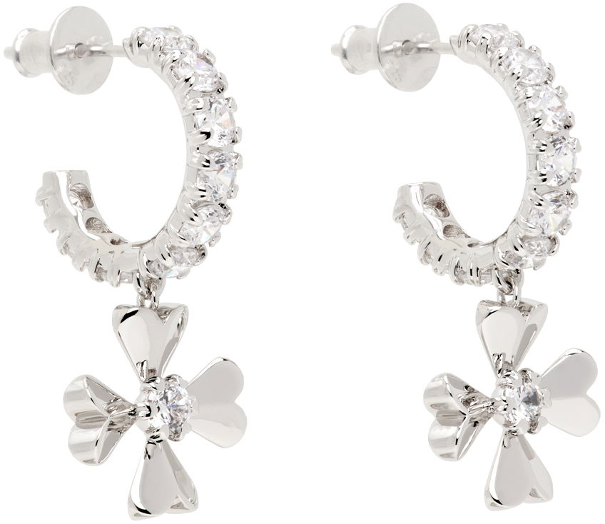 Øreringe SHUSHU/TONG YVMIN Edition C-Shape Cruciate Flower Earrings Metalisk | 23318SLV00DN2, 1